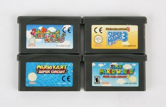 4 loose Super Mario Game Boy Advance (GBA) games Includes: Super Mario Advance,