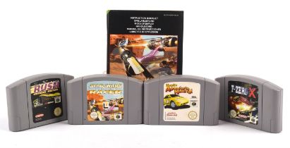 Nintendo 64 (N64) loose cart racing bundle (PAL) Includes: Star Wars Episode 1 Racer (w/manual),