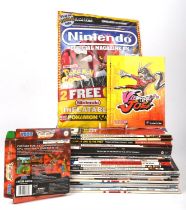 A large assortment of gaming magazines including Cube, The Official Nintendo Magazine, Edge & more