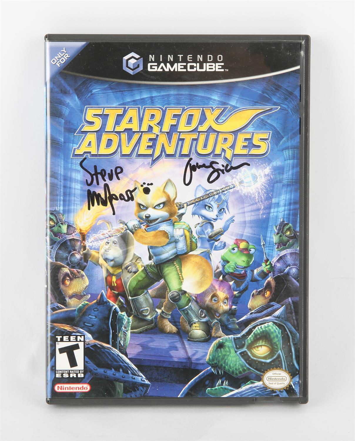 A signed copy of Starfox Adventures for the Nintendo GameCube (NTSC) The game is complete