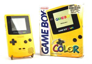 Game Boy Colour handheld console [Yellow] (PAL)