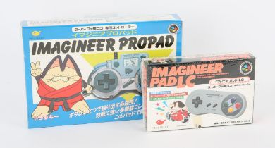 2 factory sealed Imagineer game pads for the Super Famicom, officially licensed by Nintendo