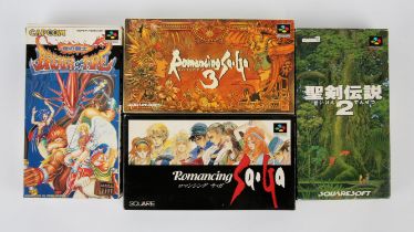 Super Famicom RPG bundle (NTSC-J) Includes: Breath of Fire, Secret of Mana, Romancing SaGa and