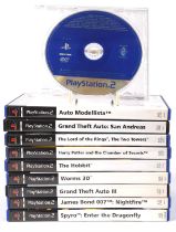 PlayStation 2 (PS2) assortment of 9 games (PAL) Includes: Grand Theft Auto III, Grand Theft Auto: