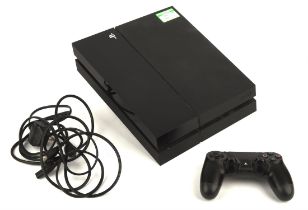 PlayStation 4 (PS4) Console [Black] with DualShock 4 controller and power/HDMI cables Proceeds