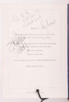Autographs: James Bond: Roger Moore, Signed souvenir brochure for ‘A Special Celebration Gala Lunch