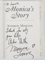 MORTON (Andrew). Monica’s Story, hardback book Signed by Andrew Morton and Monica Lewinsky,