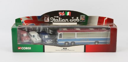 The Italian Job. Three piece Mini & coach model set, made by Corgi.