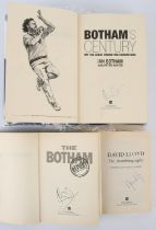 England Cricket: Three Signed hardback and paperback books – BOTHAM (Ian) and Peter Hayter.