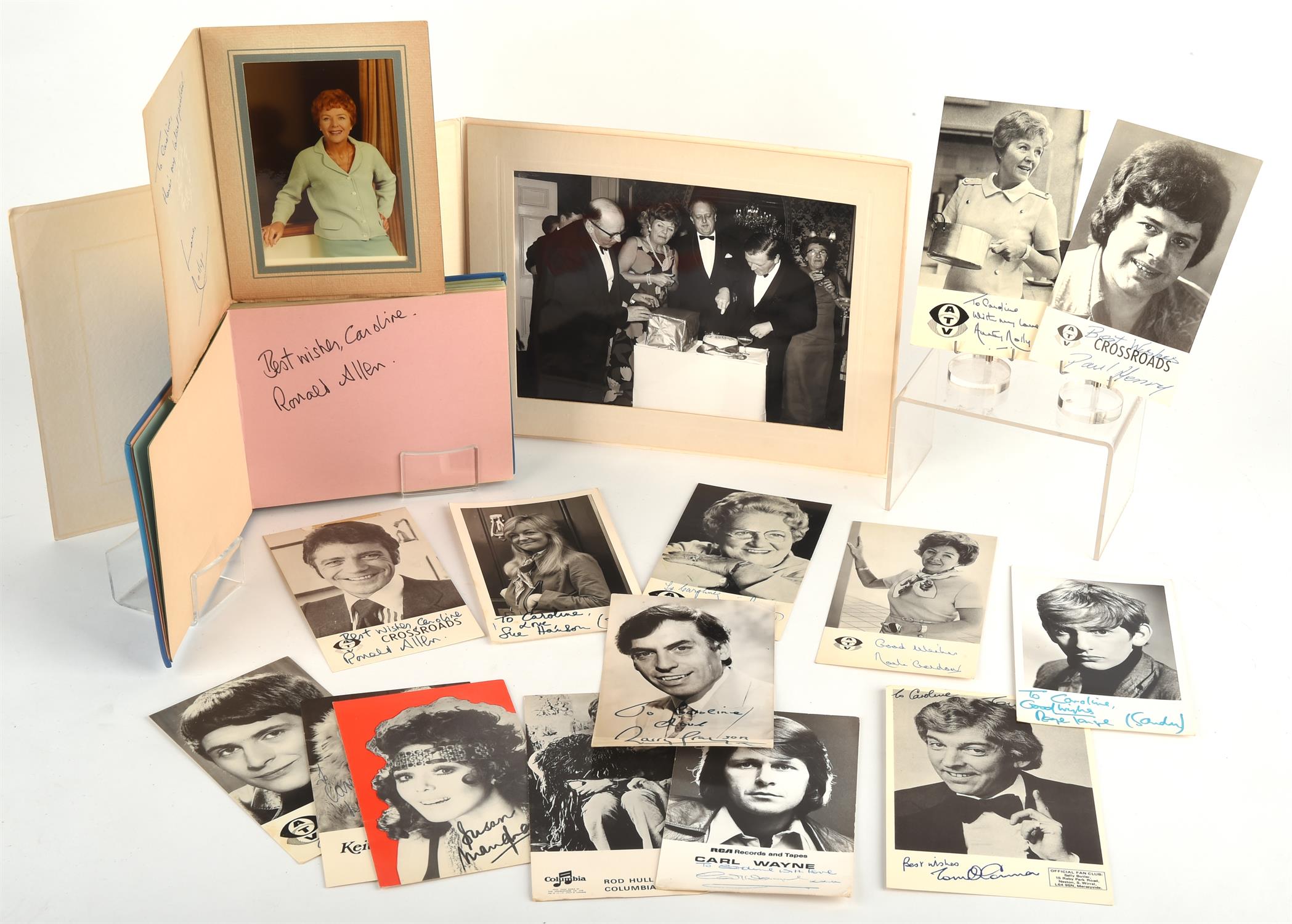 Crossroads (British television series, 1964-1988, 2001-2003) Original Cast Signed photographs;