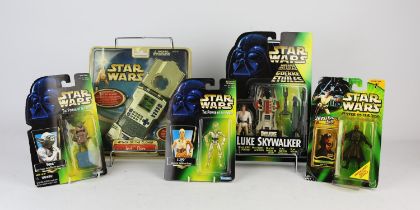 A quantity of mainly Kenner and Hasbro, Star Wars action figures and related items, all boxed. (qty)