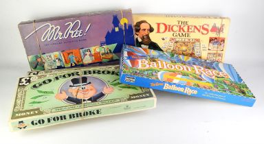 Five board games to include Mr. Ree! The Fireside Detective Game by Selchow & Richter, 1957.