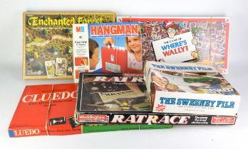 Six games to include Enchanted Forest by Fisher Price / Ravensburger, 1982. Ratrace by Waddingtons.