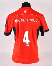 Saracens Rugby Club match worn shirt by Maro Itoje - English professional rugby union player who