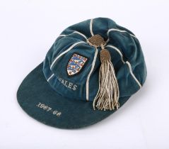 Jack Charlton England cap from the 1967-68 International match against Wales at Ninian Park in