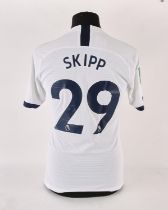Tottenham Hotspur Football Club worn home shirt by Oliver Skipp - English professional football