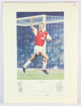 Arsenal - Dennis Bergkamp signed print - Signed by Dennis Bergkamp and artist Keith Fearon-