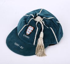 Peter Shilton England cap from the 1985-86 International friendly against Canada at Swangard
