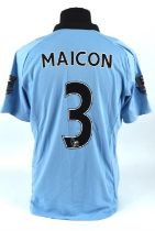 Manchester City Football Club, Maicon (No.3) Premier Season shirt 2012-2013. S/S.