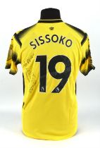 Watford Football club, Sissoko (No.19) Season shirt from 2021-2022, S/S. Match Worn 1 January 2022