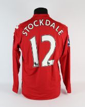 Fulham FC Football club, Stockdale (No.12) Season shirt from 2010-2011, L/S. Bench Worn 16 October