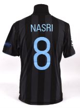 Manchester City Football club, Nasri (No.8) Champions league shirt from 2012-2013,