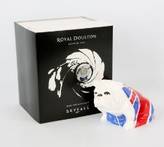 James Bond 007 - Royal Doulton Skyfall 'Jack' china Bulldog figure, issued in 2012,