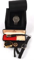 Rado A Gentleman's 01.115.0898.3.010 silver ceramic cased wristwatch with signed dial,, date at 4 ,