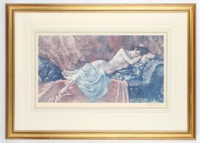 William Russell Flint (1880-1969), Reclining Nude I; Reclining Nude II, two colour photolithographs,