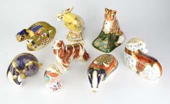 Royal Crown Derby, Devonian Vixen, gold stopper, signature edition of 1500 for Govier's of Sidmouth,