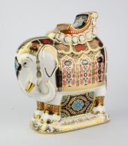 Royal Crown Derby, Elephant, silver stopper, in box, 21cm high Note: The names on some of the boxes