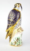 Royal Crown Derby, Peregrine Falcon, in original box, height 20 cm. Note: The names on some of the