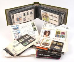 First Day Covers in an album plus loose including 1979 -1982 Transglobe Expedition Cover,