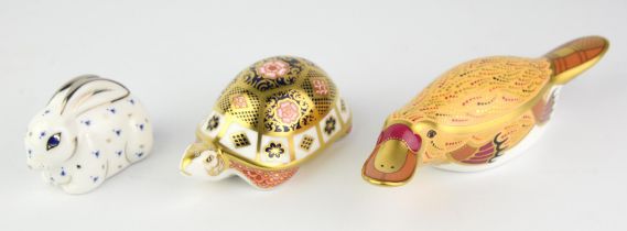 Royal Crown Derby, Duck-billed Platypus from The Australian Collection with gold button and a Ltd