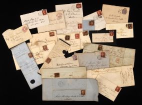 Quantity of Queen Victoria covers. 17 pre-stamp entires and 27 Queen Victoria 1840 plus covers.