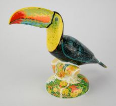 Royal Crown Derby, Rio Toucan, gold stopper, in box Note: The names on some of the boxes may not