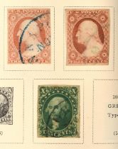 A Scott printed National Postage Album to 1978. Early issues from 1851, Ten cent green (with thin),