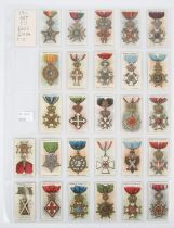 Taddy's Taddy & Co cigarette cards, "Orders of Chivalry" complete set 25/25