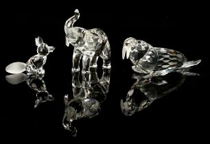 Swarovski, 25 glass models to comprise a koala bear, swan (2), poodle (2), goldfish, grouse, dog,