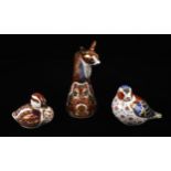 Royal Crown Derby, Fawn with silver stopper, an exclusive for The Royal Crown Derby Collectors