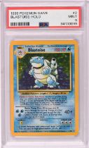 Pokemon TCG. Blastoise Base Set 2/102, graded PSA 9.