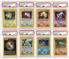 Pokemon TCG. German Neo Destiny Complete PSA 9 graded Holo set. Includes popular cards such as Dark