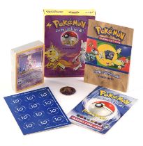 Pokemon TCG. Pokemon Zap Theme Deck Complete. The deck box is opened but the cards inside are