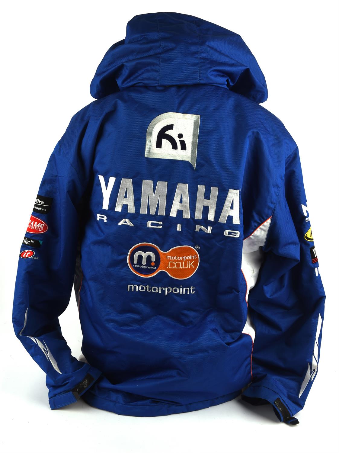 Yamaha Official Rob Mac Racing Jacket (XXL) and Two Bike Crash Helmets for display only, size M58. - Image 2 of 4