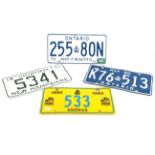 James Bond replica metal number plates (4)