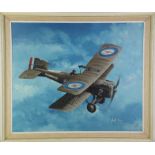 Geoff Shaw, SE 5A, flown by Capt K.L. Caldweklkl, 72 Squadron, oil on board, signed and dated 1977,