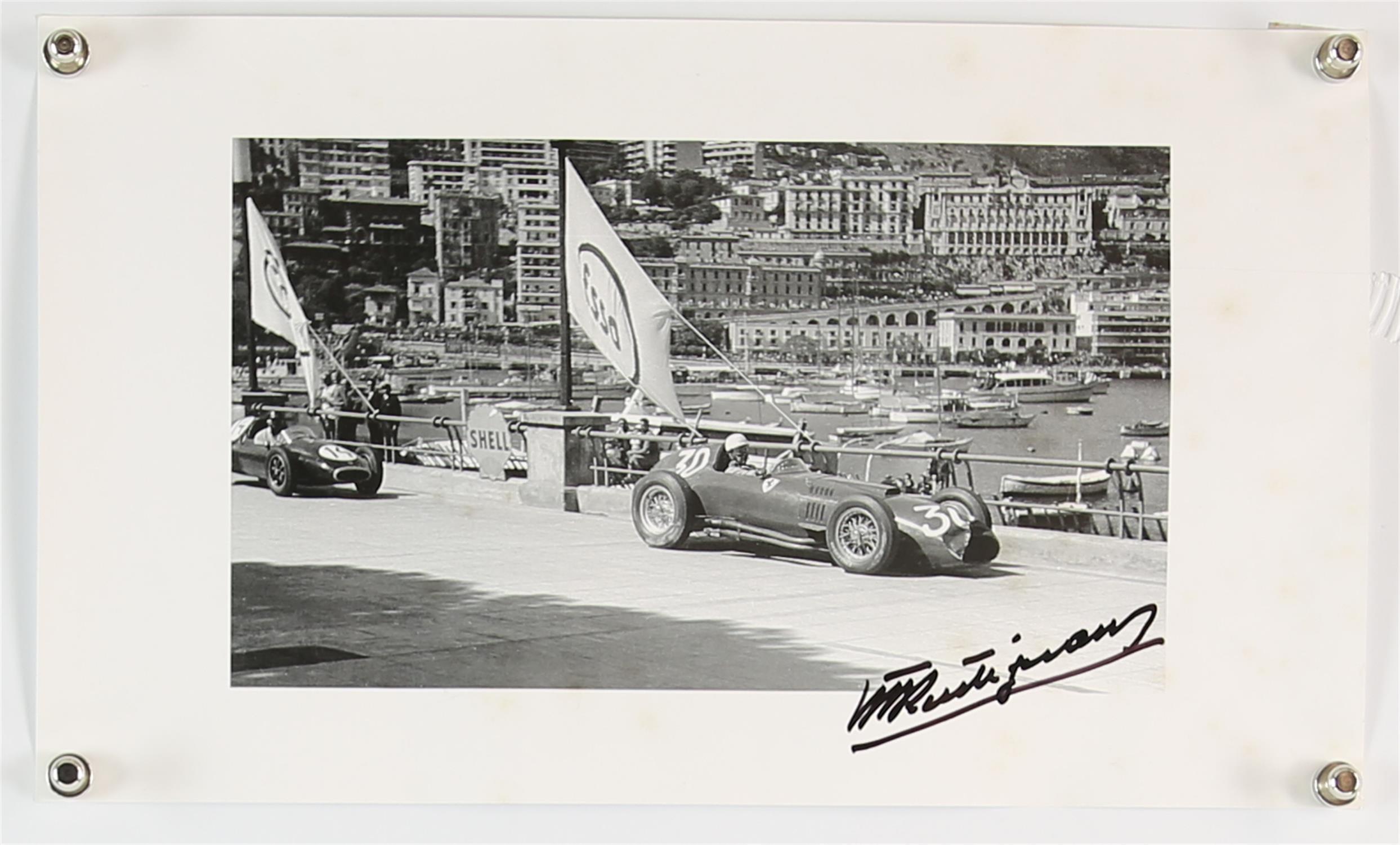 A Collection of 10 Vintage Monaco Grand Prix related poster photos - (5 Signed), To include Roy - Image 3 of 3