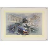 Craig Warwick - Five signed limited edition prints, Peter Collins in Ferrari Dino in Monaco 1958