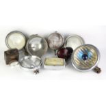 Collection of Nine Vintage Spotlights and other Lights - To include Notek Road Master spotlight,