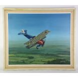 Geoff Shaw, Fokker D VII, flown by Georg Von Hantelman of JASTA 15, oil on board,